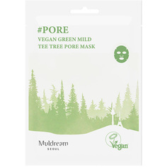 Тканевая маска для лица Vegan Green Mild All In One Mask Pore Muldream