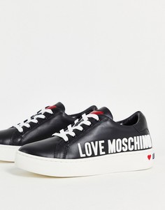 Черные кроссовки Love Moschino-Черный цвет