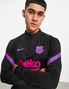 Черный топ для тренировок Nike Football FC Barcelona Strike-Черный цвет