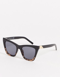 Черные солнцезащитные очки «кошачий глаз» в стиле oversized Topshop-Разноцветный