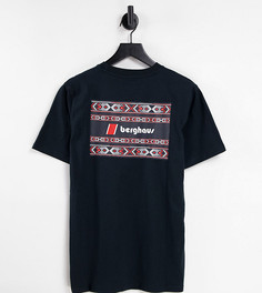Черная футболка Berghaus Aztec – эксклюзивно для ASOS-Черный цвет