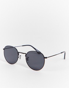 Черные круглые солнцезащитные очки в стиле унисекс A.Kjaerbede Hello-Черный цвет