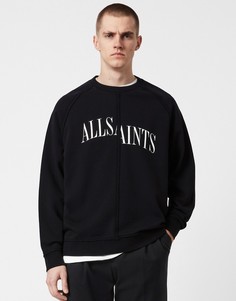 Черный свитшот с круглым вырезом AllSaints Diverge-Черный цвет