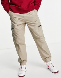 Светло-бежевые брюки карго с молниями New Look-Светло-бежевый цвет