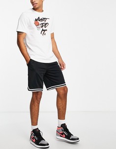 Белая футболка с графическим принтом "Just Do It" Nike Basketball-Белый