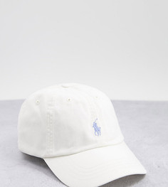 Кремовая кепка с текстовым логотипом Polo Ralph Lauren x ASOS Exclusive Collab-Белый