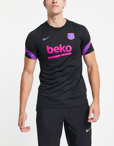 Черная футболка Nike Football FC Barcelona Strike-Черный цвет