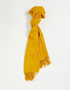 Желтый шарф в клетку Monki