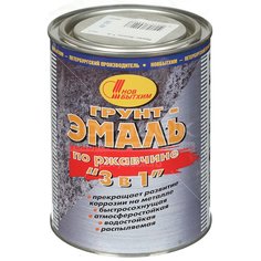 Грунт-эмаль НовБытХим, по ржавчине, темно-серая, 1 л