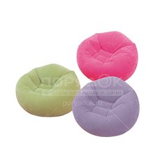 Кресло надувное 104х107х69 см, флокированное, 100 кг, Intex, 68569NP