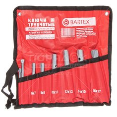 Набор трубчатых свечных ключей Bartex 6 шт, 6-17 мм