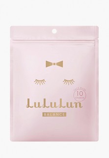 Набор масок для лица LuLuLun увлажнение и баланс кожи FACE MASK BALANCE PINK 10 шт.