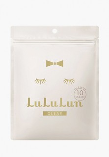 Набор масок для лица LuLuLun увлажнение и улучшение цвета лица FACE MASK CLEAR WHITE 10 шт.