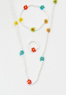 Колье и браслет Hatparad с кольцом FLOWER SET