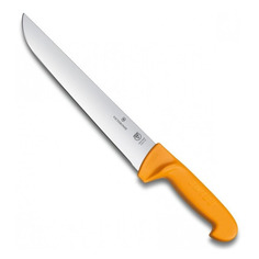 Нож кухонный Victorinox Swibo, 250мм, заточка прямая, стальной, желтый [5.8441.25]