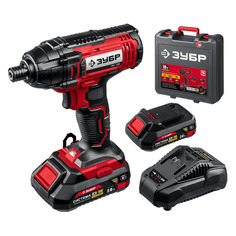 Ударный гайковерт Зубр ГВЛ-255-22 2Ач, с двумя аккумуляторами