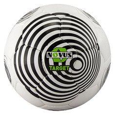 Мяч футбольный Novus Target, универсальный, 5-й размер, белый/черный