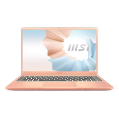 Ноутбук MSI Modern 14 B11SB-284RU, 14", IPS, Intel Core i7 1165G7 2.8ГГц, 16ГБ, 512ГБ SSD, Windows 10, 9S7-14D215-284, бежевый