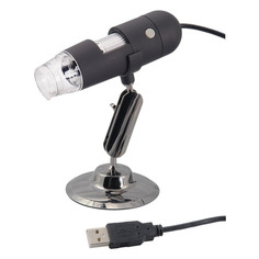 Микроскоп Микмед 2.0 USB цифровой 20-200x черный/серебристый