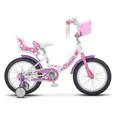 Велосипед Stels Echo 16 V020 городской (детск.) рам.:9.5" кол.:16" белый/розовый 11.2кг (LU071221)