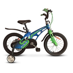 Велосипед STELS Galaxy 16 V010 городской (детский), рама 9.3", колеса 16", синий/зеленый, 9кг [lu088561]