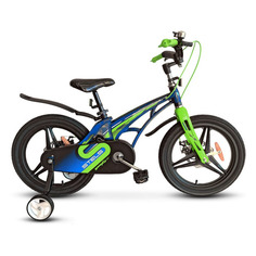 Велосипед STELS Galaxy Pro 16 V010 городской (детский), рама 9.3", колеса 16", синий/зеленый, 9.1кг [lu088567]