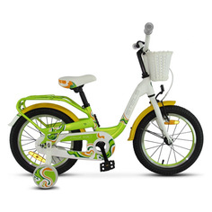 Велосипед STELS Pilot-190 16 V030 городской (детский), рама 8.5", колеса 16", зеленый/желтый, 10.44кг [lu074646]