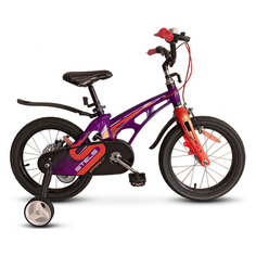 Велосипед STELS Galaxy 18 V010 городской (детский), рама 9.8", колеса 18", фиолетовый/красный, 10.4кг [lu088564]