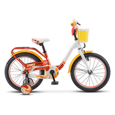 Велосипед STELS Pilot-190 18 V030 городской (детский), рама 9", колеса 18", красный/желтый, 10.78кг [lu075261]