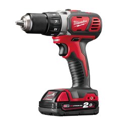 Безударная аккумуляторная дрель-шуруповерт Milwaukee M18 BDD-202C (черно-красный)