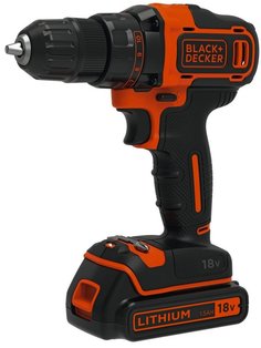 Аккумуляторная дрель-шуруповерт BLACK+DECKER BDCDD186K1B