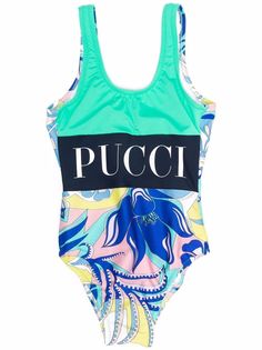 Emilio Pucci Junior купальник с абстрактным принтом