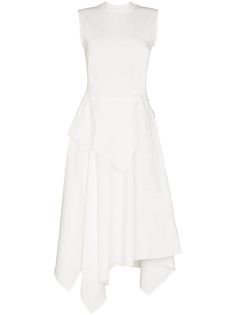 JW Anderson платье асимметричного кроя с драпировкой