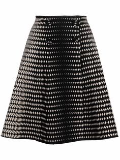 Emporio Armani юбка А-силуэта с геометричным принтом
