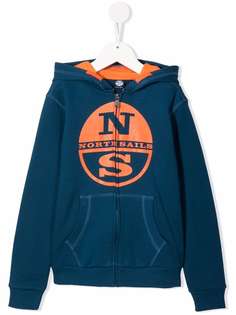 North Sails Kids худи на молнии с логотипом