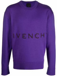 Givenchy шерстяной джемпер с логотипом