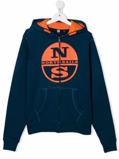 North Sails Kids худи из органического хлопка с логотипом