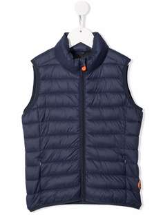Save The Duck Kids стеганый жилет на молнии