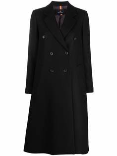 PS Paul Smith двубортное пальто из смесовой шерсти