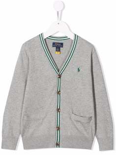 Ralph Lauren Kids кардиган с вышивкой Polo Pony