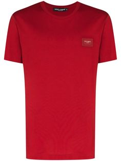 Dolce & Gabbana футболка с нашивкой-логотипом