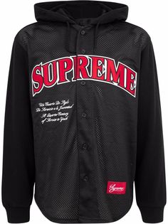 Supreme сетчатая куртка с капюшоном