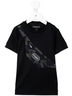 Emporio Armani Kids футболка с принтом