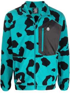 Billionaire Boys Club флисовая куртка на молнии с леопардовым принтом