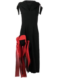 Yohji Yamamoto платье макси с капюшоном