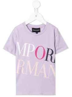 Emporio Armani Kids футболка с логотипом