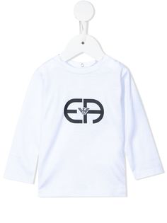 Emporio Armani Kids футболка с длинными рукавами и логотипом