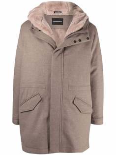 Emporio Armani пальто с капюшоном и съемной подкладкой
