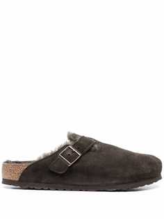 Birkenstock слиперы Boston с отделкой из овчины