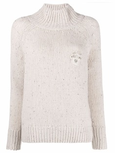 ERMANNO FIRENZE джемпер с вышитым логотипом